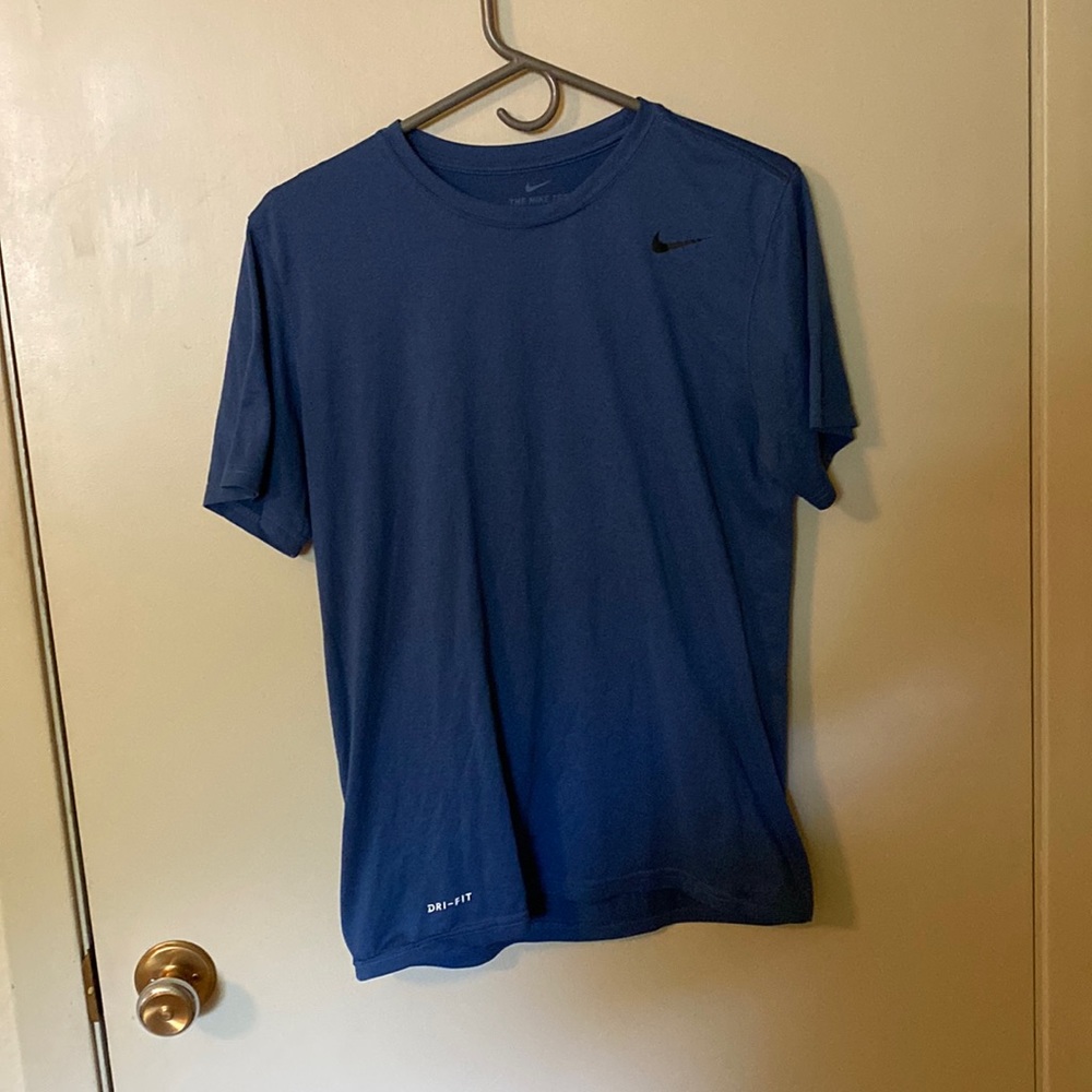 Blue Nike Dri-fit tee shirt